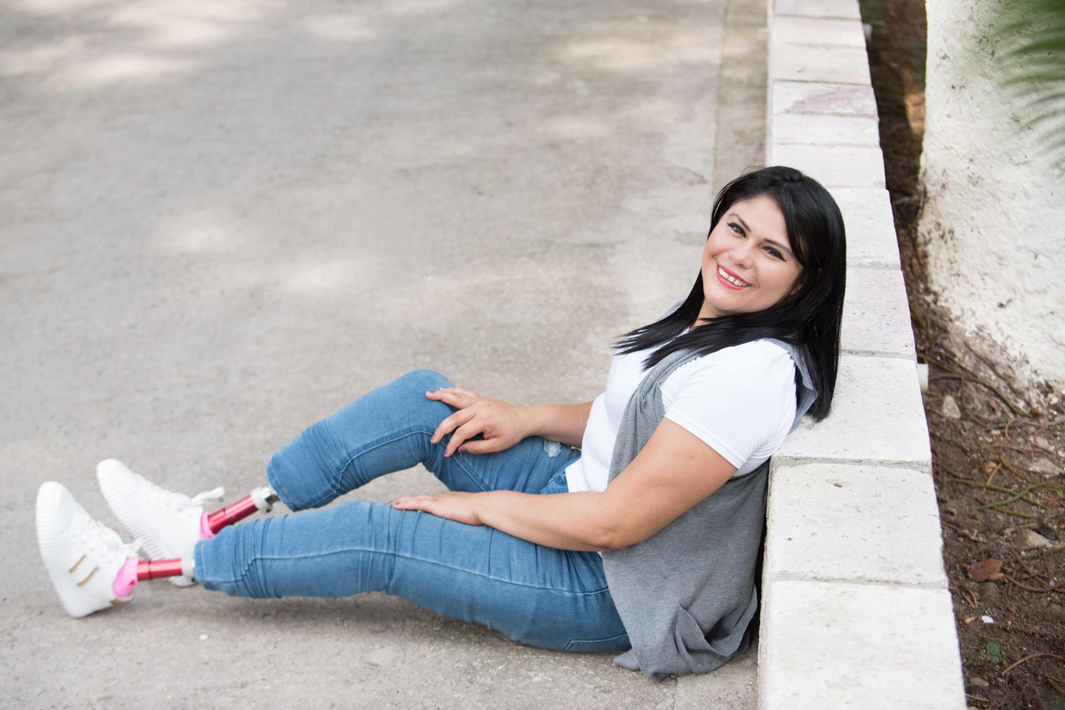 image of a woman sitting