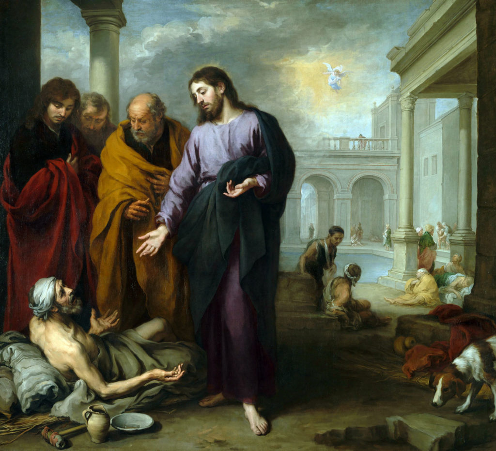 image of Bartolome Esteban Murillo - Christ Healing the Paralytic at the Pool of Bethesda